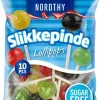 Nordthy Bolsjer & Pastiller>Sukkerfri Slikkepinde