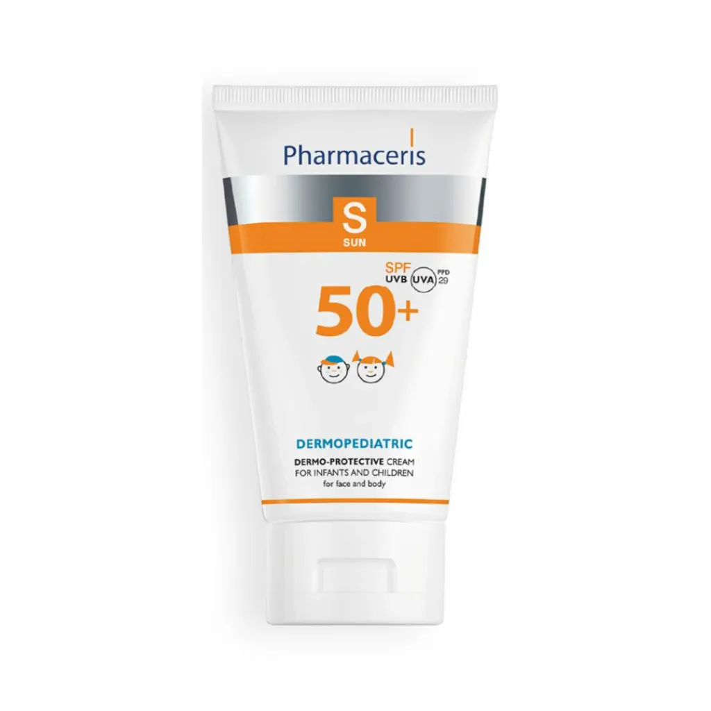 Pharmaceris Solcreme Til Børn|Hudpleje Til Børn>Sun Protection For Babies and Children Face & Body Cream SPF 50+