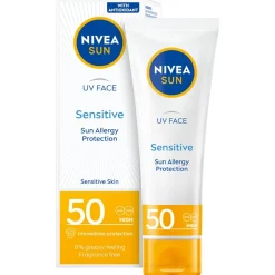 NIVEA Solcreme<Sun Sensitive Face Cream SPF 50