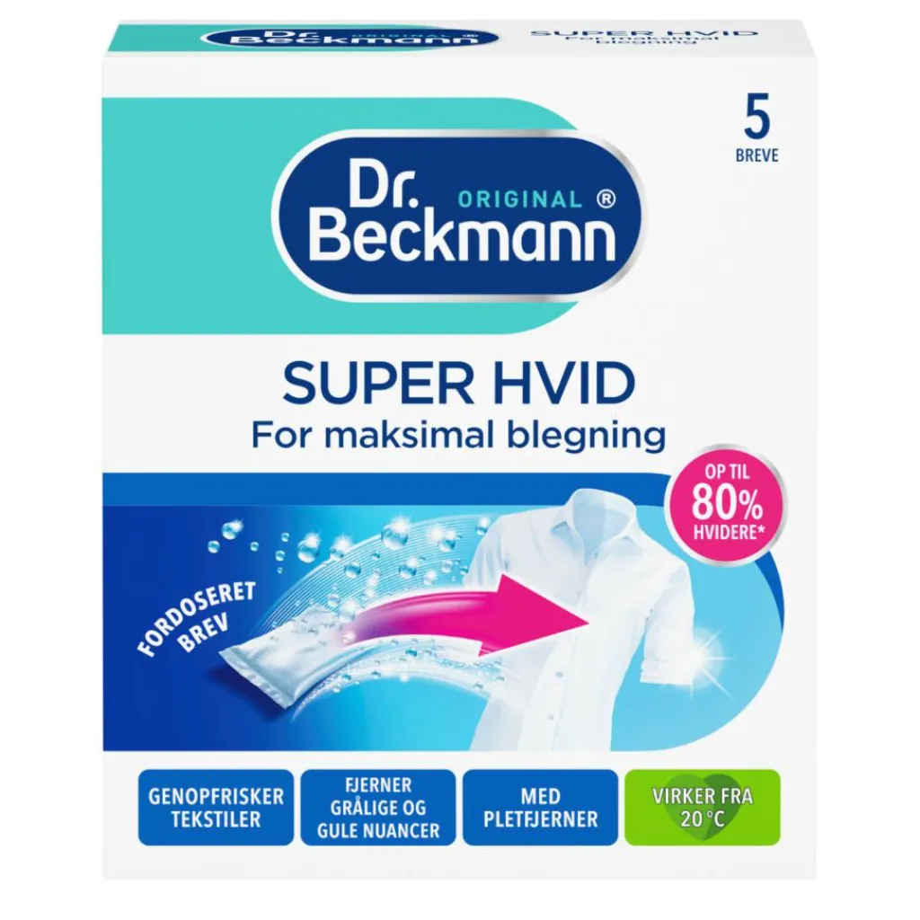 Dr. Beckmann Super Hvid Klud< Tekstilpleje