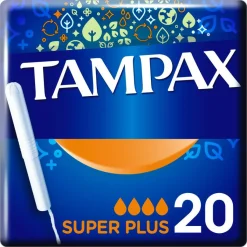 Tampax Super Plus Tamponer< Bind & Indlæg