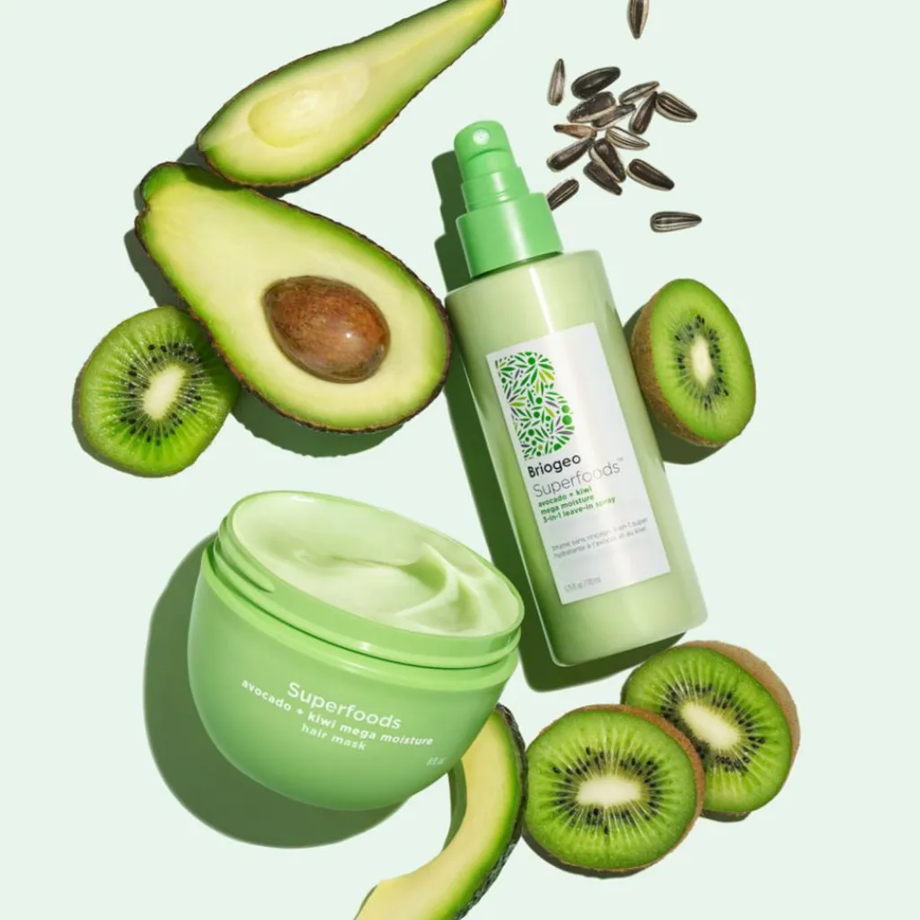 Briogeo Superfoods Avocado + Kiwi Mega Moisture 3-in-1 Leave-In Spray< Leave-In Conditioner