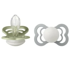 BIBS Supreme Sut GLOW Silikone 2-pak<Børn Sutter