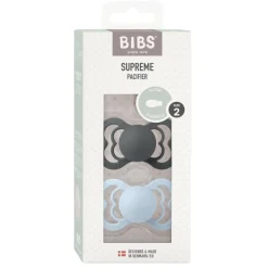 BIBS Supreme Sut Silikone 2-pak<Børn Sutter
