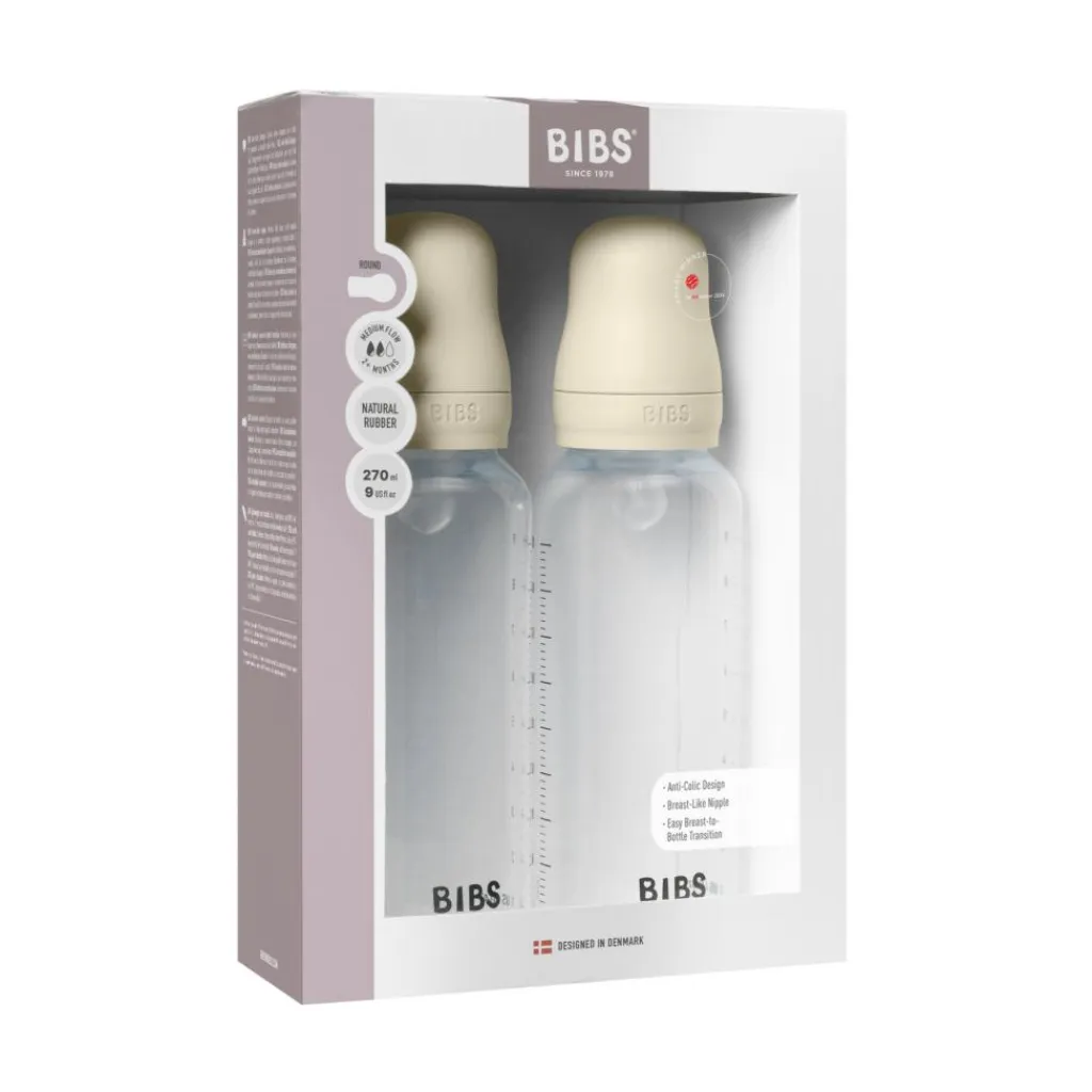 BIBS Sutteflaske Medium Flow Silikone 2-pak<Børn Sutteflasker & Tilbehør