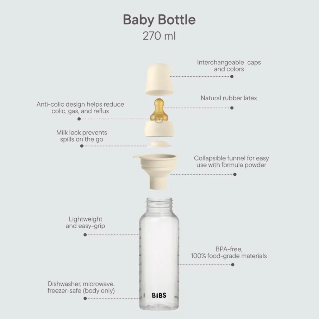 BIBS Sutteflaske Medium Flow Silikone 2-pak<Børn Sutteflasker & Tilbehør
