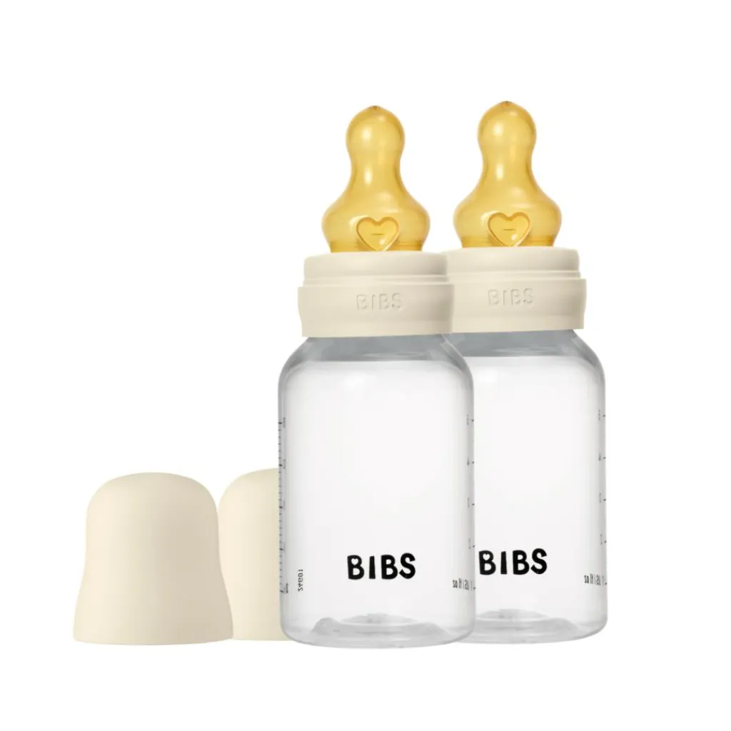 BIBS Sutteflasker & Tilbehør>Sutteflaske Slow Flow Latex 2-pak