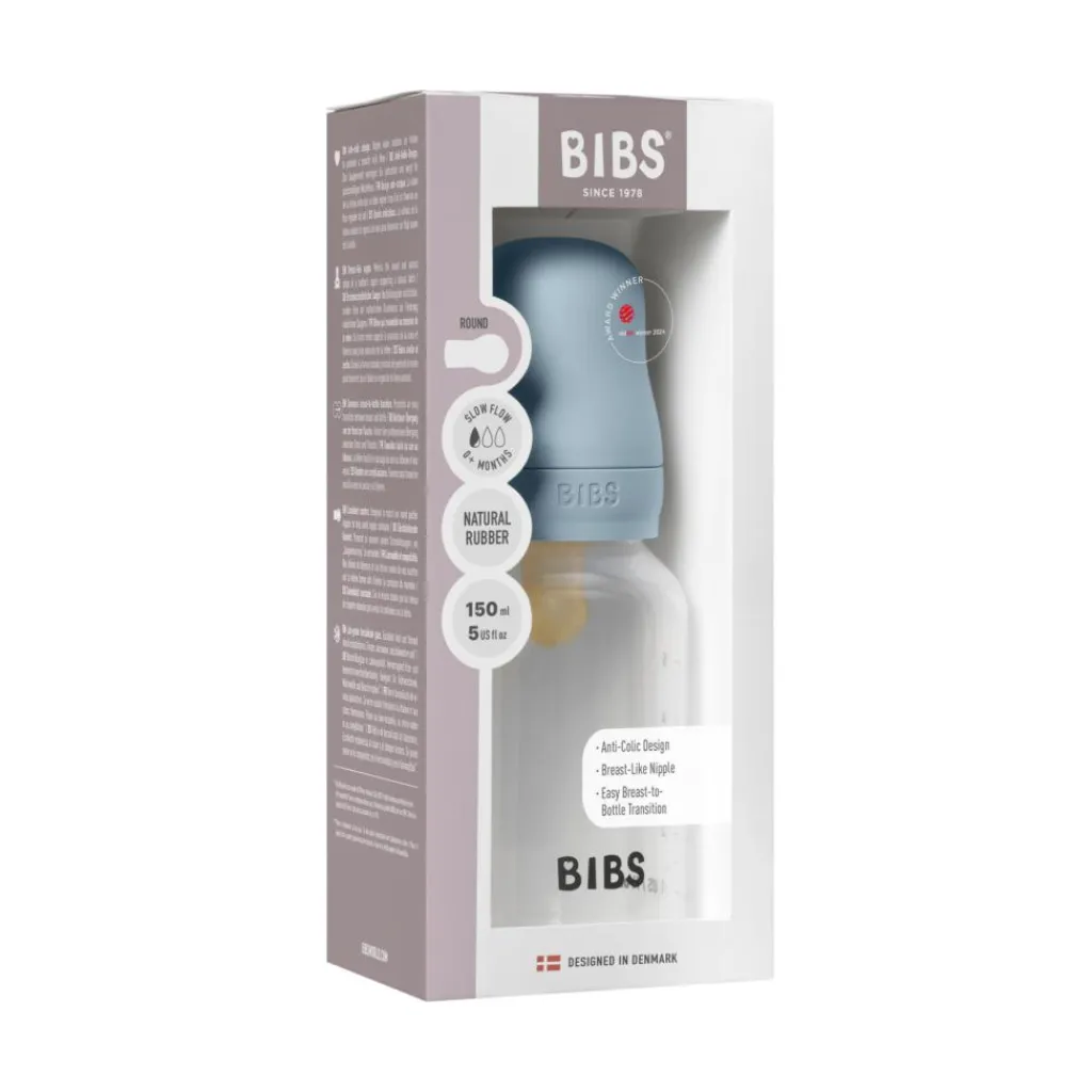 BIBS Sutteflasker & Tilbehør>Sutteflaske Slow Flow Latex
