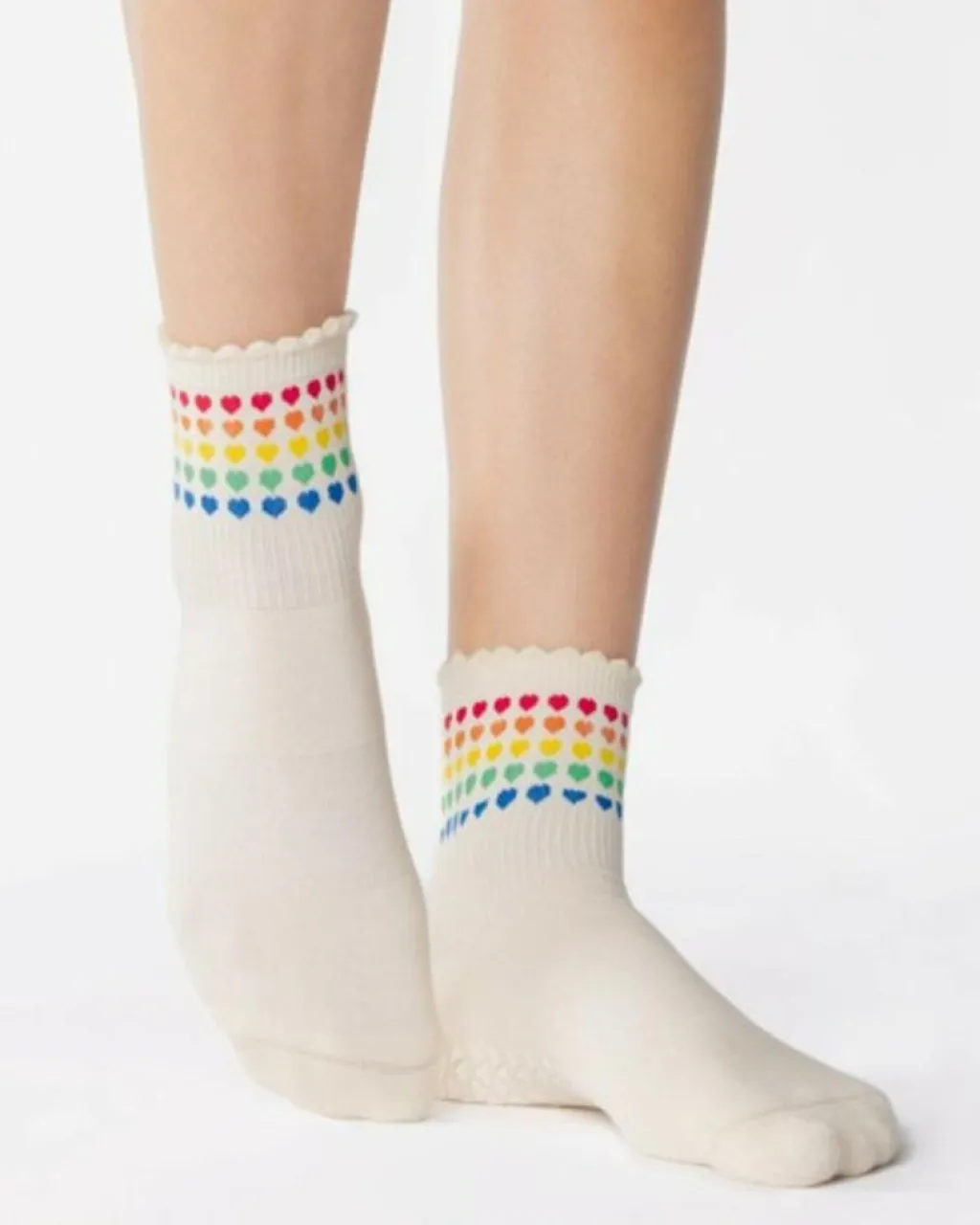 Pointe Studio Sweatheart Grip Ankle< Træningssokker