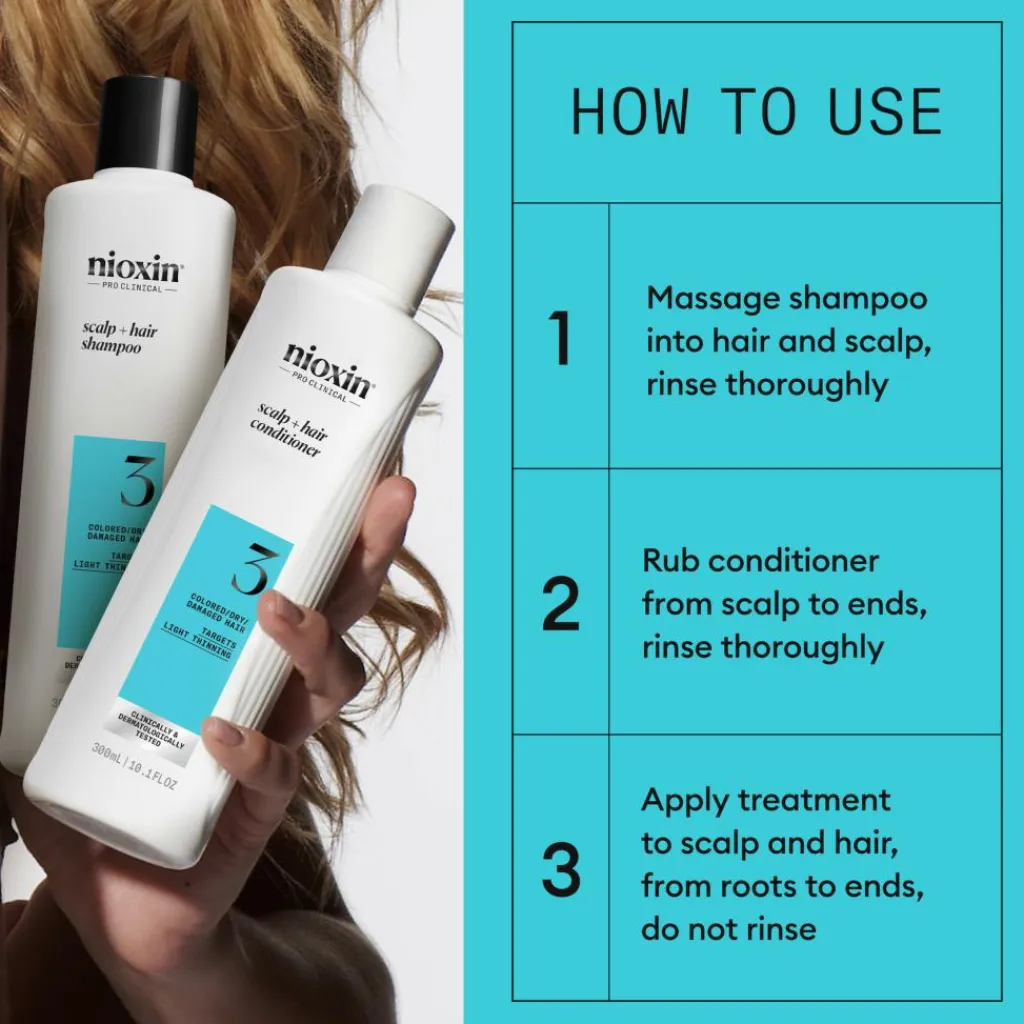 Nioxin System 3 Loyalty Kit for Colored Thinning Hair< Hårkur