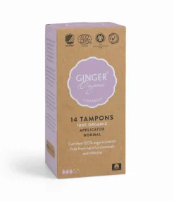 Ginger Organic Tampon m/indføring - Normal< Bind & Indlæg
