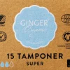 Ginger Organic Bind & Indlæg<Tampon u/indføring - Super