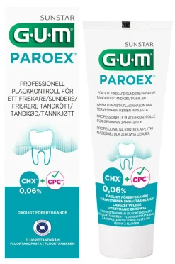 GUM Tandpasta Paroex 0,06% Klorhexidin v/tandkødsbetændelse< Mund & Tandpleje