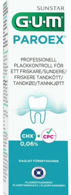 GUM Tandpasta Paroex 0,06% Klorhexidin v/tandkødsbetændelse< Mund & Tandpleje