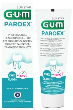 GUM Tandpasta Paroex 0,06% Klorhexidin v/tandkødsbetændelse< Mund & Tandpleje