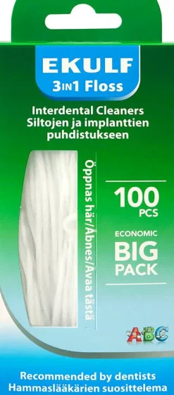 Ekulf Mund & Tandpleje>Tandtråd 3i1