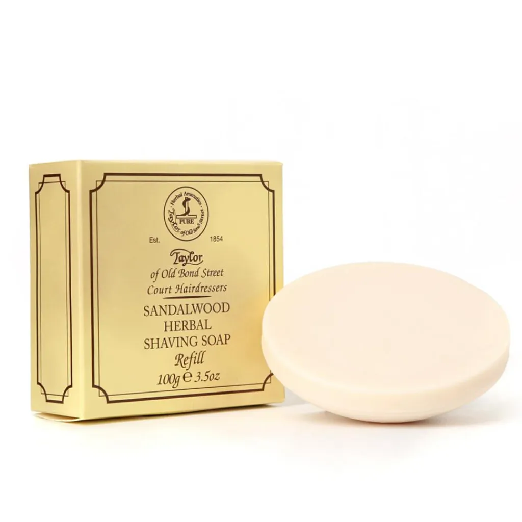 Taylor Of Old Bond Street Taylor Barbersæbe Refill 100 g.< Skum, Sprit & Gel