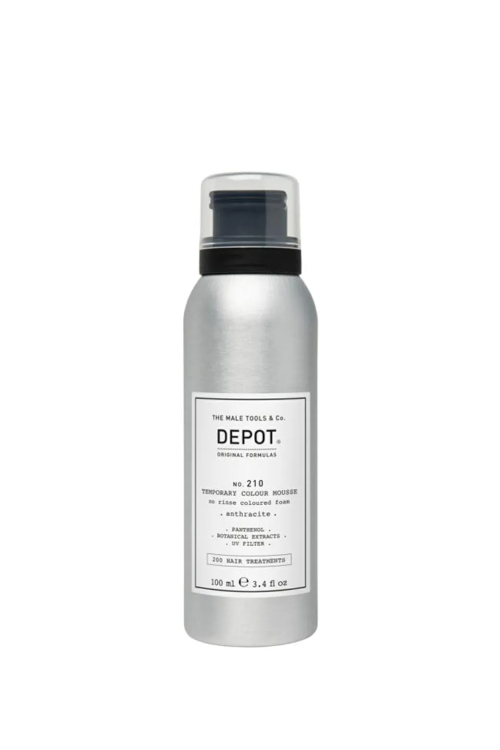 DEPOT Skægfarve>Temporary Colour Mousse - Anthracite