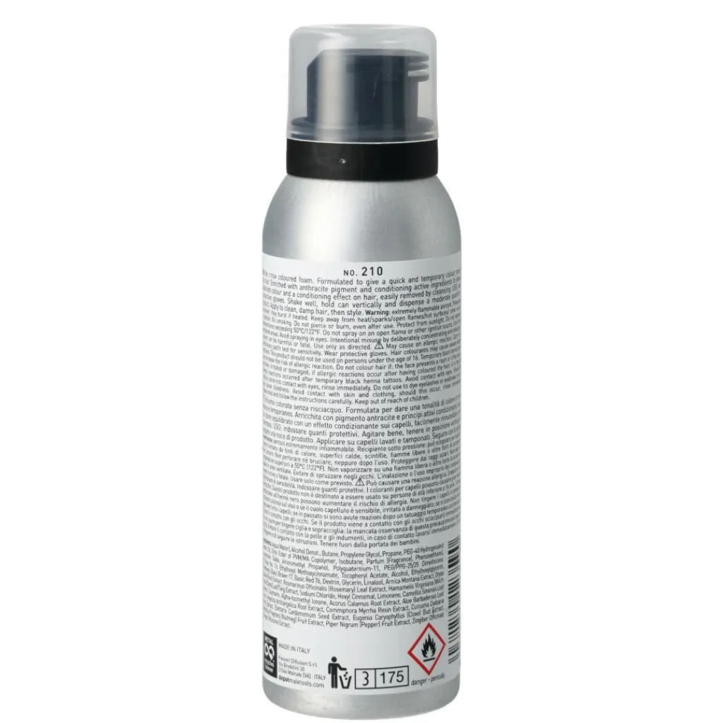 DEPOT Skægfarve>Temporary Colour Mousse - Anthracite