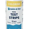 Swim & Fun Test Strips Chlorine/pH/Stabilizer< Pool & Bassiner