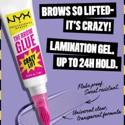 NYX PROFESSIONAL MAKEUP Øjenbryn<The Brow Glue Crazy Lift Fikserende Bryngel