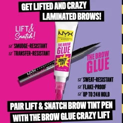 NYX PROFESSIONAL MAKEUP Øjenbryn<The Brow Glue Crazy Lift Fikserende Bryngel