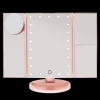 UNIQ Badeværelsestilbehør|Makeupspejle>Three Panel LED Lighted Makeup Mirror