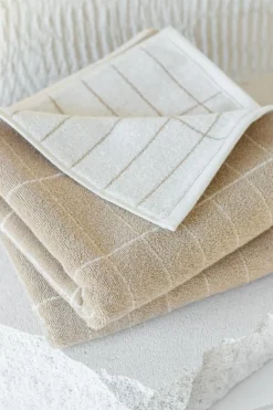 Mette Ditmer Håndklæder>TILE STONE Gæstehåndklæde 2-pak