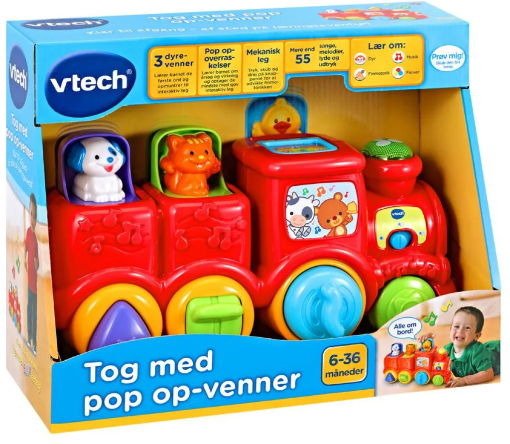VTech Motorik & Bevægelse>Tog Med Pop Op Venner