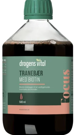Drogens Vital Tranebær med biotin< Ingredienser