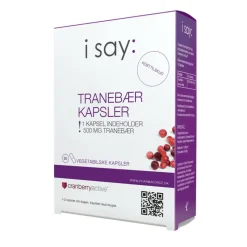 i say Tranebærkapsler< Ingredienser