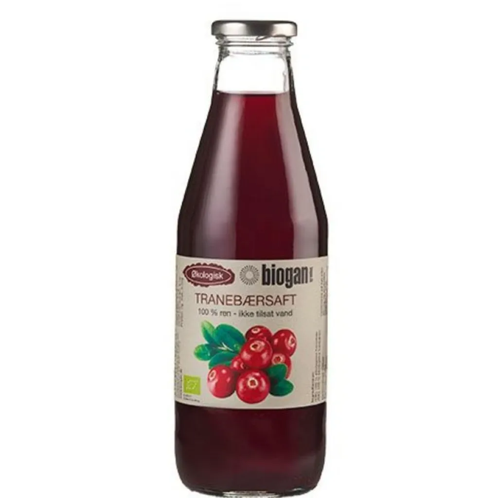 Biogan Tranebærsaft 100% Ren saft Ø< Saft, Juice & Iste
