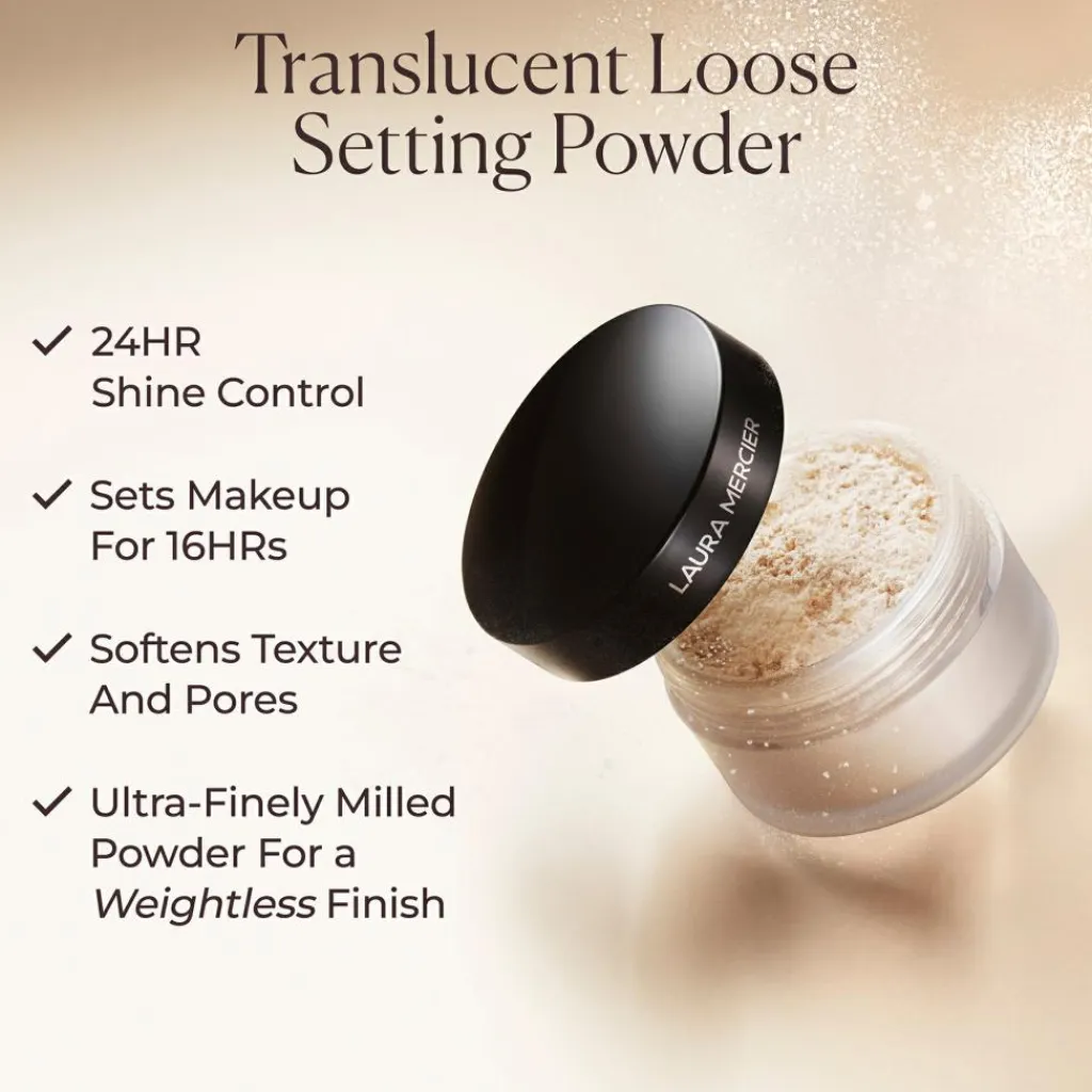 Laura Mercier Translucent Loose Setting Powder Mini< Pudder|Mini Makeup
