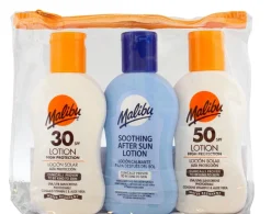 Malibu Rejsestørrelser<Travel Essentials, Sun Lotion and Soothing Aloe Vera Aftersun Lotion, High