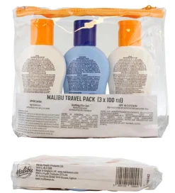 Malibu Rejsestørrelser<Travel Essentials, Sun Lotion and Soothing Aloe Vera Aftersun Lotion, High