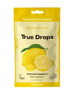 True Drops Immune Support Citron< Bolsjer & Pastiller