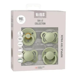 BIBS Try-it Collection Sut Silikone/ latex 4-pak<Børn Sutter