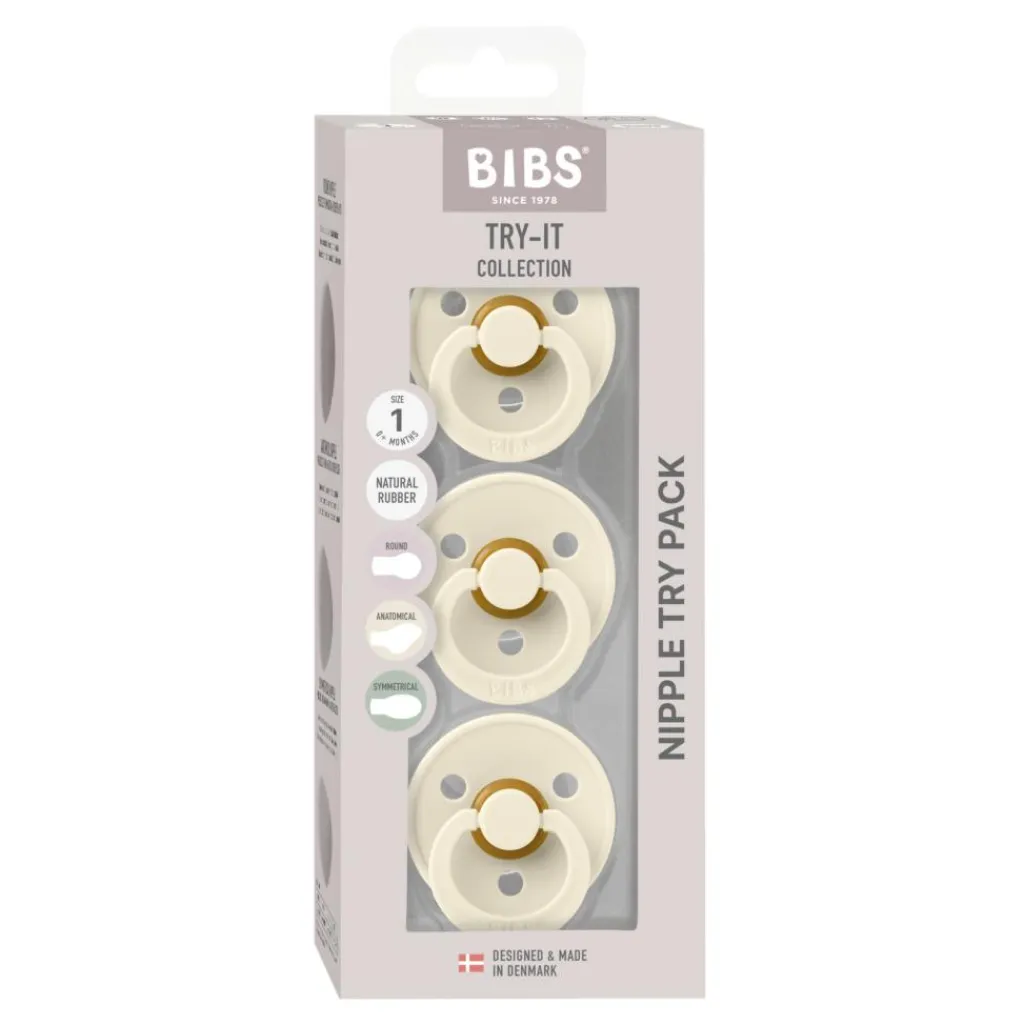 BIBS Sutter<Try-it Colour 3 stk.