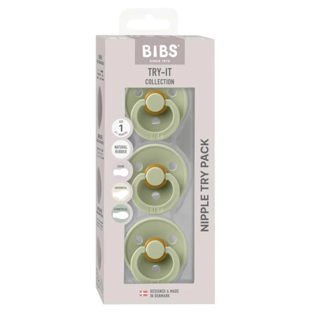 BIBS Sutter<Try-it Colour 3 stk.