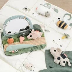 Done by Deer Tummy Time Sensorisk Spejl Tiny Farm<Børn Spejle