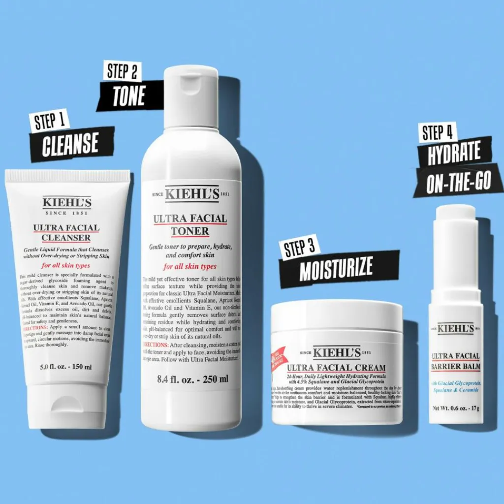 Kiehl’s Ultra Facial Cream< Rejsestørrelser
