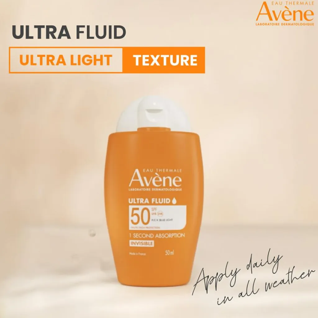 Avène Solcreme|Solpleje<Ultra Fluid Invisible SPF50 Face Suncare