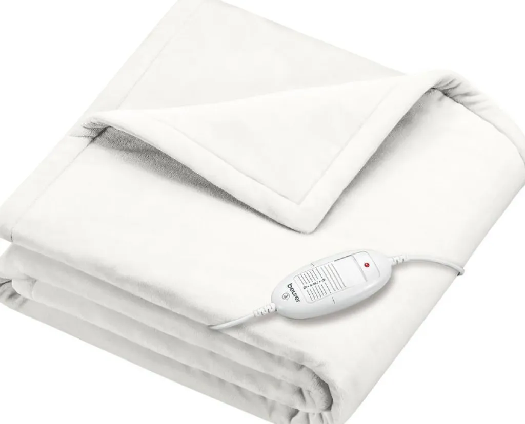 Beurer Massage & Velvære|Varmebehandling>Varmeplaid Hvid