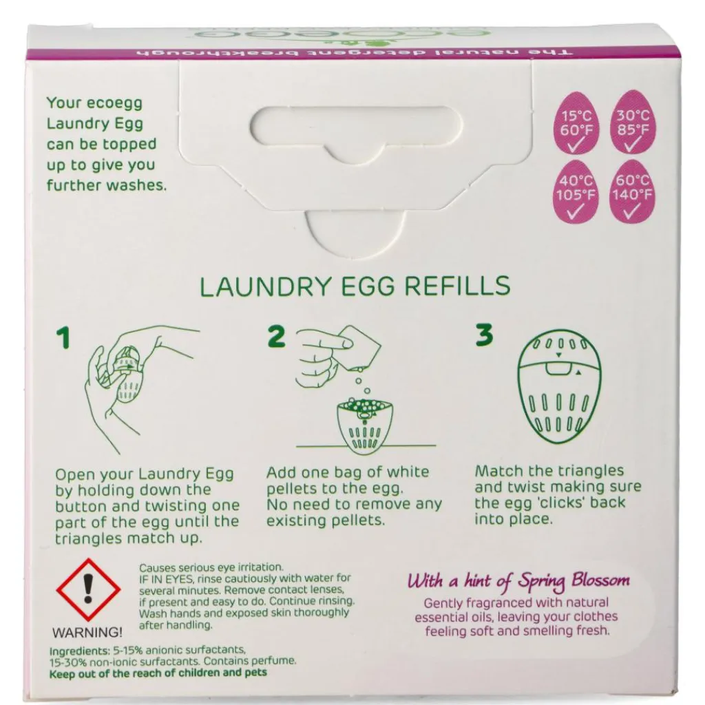 Ecoegg Vaskeæg refill< Tekstilpleje