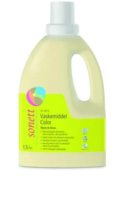 Sonett Rengøring<Vaskemiddel Color Mynte & Citron