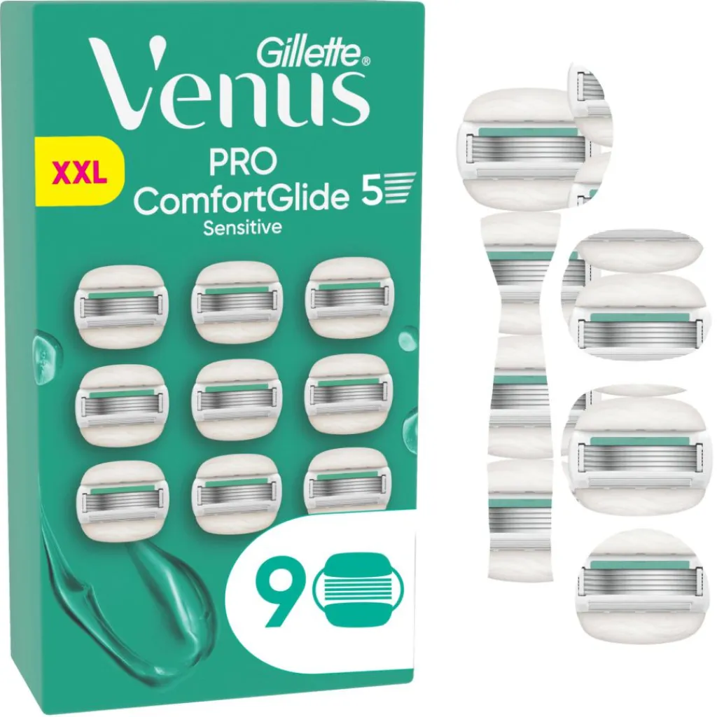 Gillette Venus Pro Comfortglide Sensitive Barberblade Largepack< Skrabere & Blade