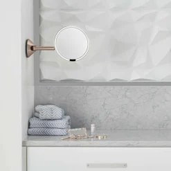 Simplehuman Makeupspejle<Væghængt sensor Kosmetikspejl