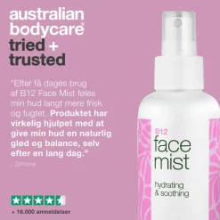 Australian Bodycare Vitamin B12 Face Mist Blødgørende og Forfriskende< Facial Mist