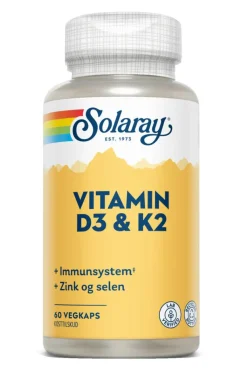 Solaray Vitamin D3 & K2< D-Vitamin