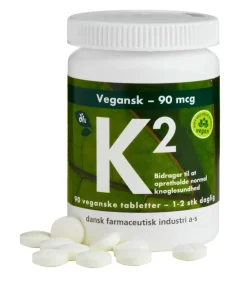 Dansk Farmaceutisk Industri Vitamin K2 90 mcg< K-Vitamin